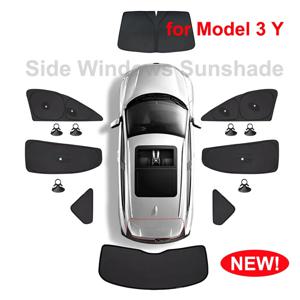 테슬라 모델 3 Y 주니퍼 하이랜드 2025-2021 2026 차량용 측면 창문 햇빛 가리개 (흡착컵 포함) 앞뒤 유리창 프라이버시 보호