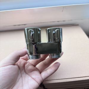 아연 합금 앵글 밸브 화장실 비데 스프레이어 세트, 벽걸이형 1입구 2출구 핸드헬드 세척 스프레이어, 욕실 화장실 액세서리