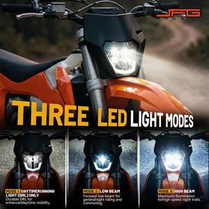 오토바이 범용 LED 헤드라이트 헤드 램프 라이트 슈퍼모토 SX SXF XC EXC EXCF XCF XCW XCFW 125 150 250 300 350 450 530 용