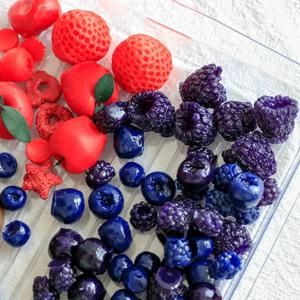 새로운 시뮬레이션 과일 캔들 실리콘 몰드, 3D 블루베리 라즈베리 모양 퐁당 몰드, DIY 초콜릿 베이킹 몰드 케이크 장식 도구