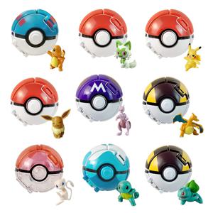 포켓몬 피규어 볼 엘프 애완 동물 애니메이션 액션 인형 피카추 리자몽 Mewtwo 이상해씨 Squirtle Mew Pokeball Monster go 장난감 어린이 선물