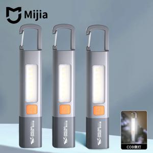 Mijia SMILING SHARK LED 손전등 USB 충전식 후크 포함 줌이 가능한 토치 야외 캠핑 하이킹 장거리 비상 랜턴