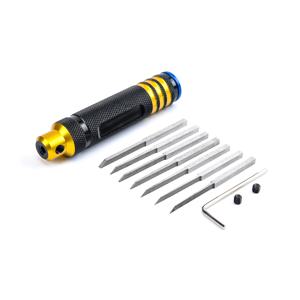 블레이드가있는 모델 치즐 건담 수지 조각 된 스크라이브 라인 취미 절단 도구 치즐 7 블레이드 도구 RC 자동차/드론 수리