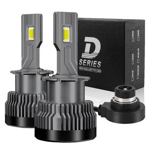 2PCS D2S D4S LED 헤드 라이트 HID D1S D3S D8S LED 전조등 D2R D4R 전구 30000LM 크세논 자동차 라이트 터보 램프 Canbus 6000K 플러그 앤 플레이
