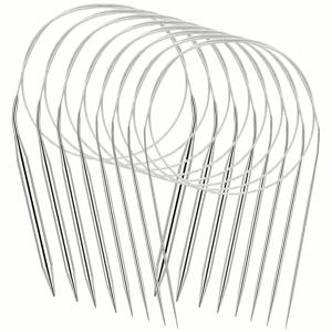 전문가용 8종 스테인리스 스틸 뜨개질 바늘 세트 - 다용도, 부드러움, 편안한 그립감, 원형 뜨개질 필수품