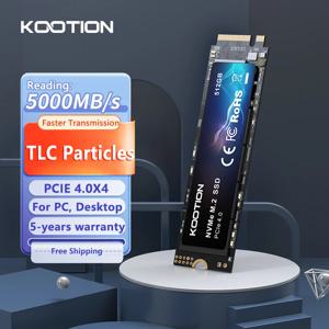 KOOTION PC 노트북 데스크탑용 2280 내장 하드 디스크 HDD M.2 SSD, M2 SSD NVME 256GB 512GB Gen4 * 4 솔리드 스테이트 드라이브, PCIE 4.0X4