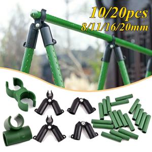 식물 지지대 범용 플라스틱 클립, 고정 커넥터 기둥, 8, 11, 16, 20mm 직경 패스너, 조정 가능한 액세서리, 10 개