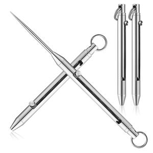 1PC 휴대용 티타늄 개폐식 이쑤시개 미니 포켓 이쑤시개 키 체인 펜던트 야외 과일 픽 캠핑 도구