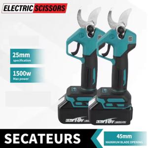 전동 가지치기 가위 무선 나무 가지 전지가위 정원 가위 전문가용 정원 손질 및 정원 가꾸기용