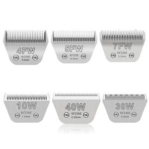 대부분의 Andis/Oster A5,A6/Wahl KM 클리퍼, 애완동물, 개, 양, 말, 돼지용 손질과 호환되는 분리형 동물 와이드 블레이드