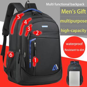 패셔너블한 남성용 배낭 대용량, 다기능 여행 및 노트북 가방, 레저 및 비즈니스용 다기능 가방