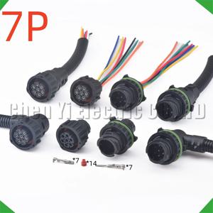 7 핀 자동차 방수 트럭 후미등 산소 센서 커넥터 플러그 와이어 하네스, 볼보용 968421-1 967650-1 1718230-1