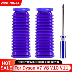 다이슨 V7 V8 V10 V11 소프트 롤러 진공 청소기용 하부 덕트 호스 교체 부품, 소프트 롤러 블루 호스, 유연한 소프트 고무 튜브