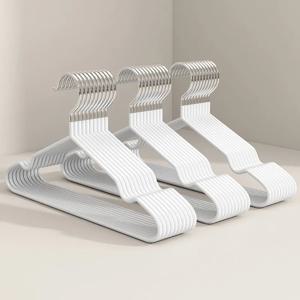 가정용 비 마킹 옷 걸이 미끄럼 방지 건조 옷걸이 금속 두꺼운 옷 걸이 보관 침실 옷장 성인 cl