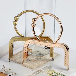 금속 지갑 프레임 키스 걸쇠 미니 가방 하드웨어 빈티지 지갑 걸쇠 프레임 지갑 프레임 핸들 가방 액세서리