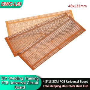 5/10PCS DIY 4.8x13.3CM 프로토 타입 용지 5 연결 단일 행 연속 구멍 PCB 범용 실험 매트릭스 회로 기판