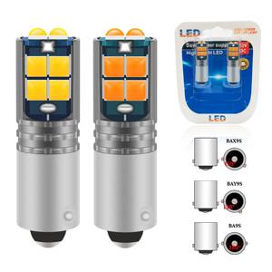 2PCS BA9S BAX9S BAY9S Led 전구 3030 칩 10SMD T4W H6W 자동차 인테리어 독서 돔 램프 번호판 빛 자동 주차 조명