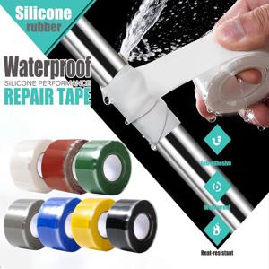 다목적 방수 자체 융합 실리콘 테이프, 파이프/호스/지붕/자동차/해양 누수 수리용, 고온 방지, 강력한 씰