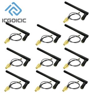 1-10개 2.4GHz 3dBi WiFi 2.4G 안테나, 남성 무선 라우터 + 17cm PCI U.FL IPX - SMA ESP8266 ESP32 남성 피그테일 케이블