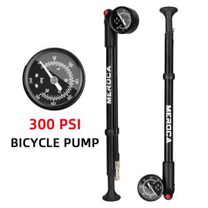 MEROCA Mtb 펌프 300psi 공기 압력 프론트 포크 충격 흡수기 펌프 후면 방광 휴대용 자전거 고압 공기 펌프
