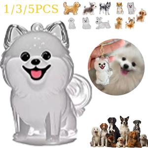 반려동물 털 보관함 수제 고양이/강아지 털 추모 레진 키체인 펜던트, 무지개 다리 펜던트 ﻿