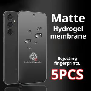 삼성 갤럭시 S25 S24 S23 S22 S21 S20 울트라 S24 S23 S21 FE S23 S22 플러스 S10 S9용 무광 하이드로겔 스크린 보호필름 5매