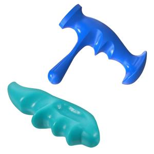 2개 세트 엄지 보호 마사지 도구 딥 티슈 수동 손가락 압력 마사지기 바디 트리거 포인트 이완 피로 해소