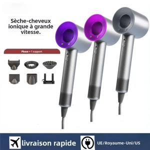 고속 날개 없는 헤어 드라이어, 강력하고 조용하며 빠른 건조, 휴대용, 음이온 기능, 가정 및 여행에 적합