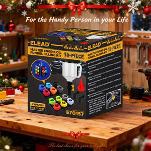 ELEAD 18종 엔진 오일 깔때기 주입 키트, 1.36qt/1.5L 냉각수 깔때기 세트, 자동차용 깔때기