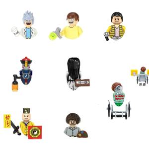 할로윈 공포 영화 시리즈 빌딩 블록 HN574 HN575 미니 애니메이션 액션 피규어 어린이 장난감 선물