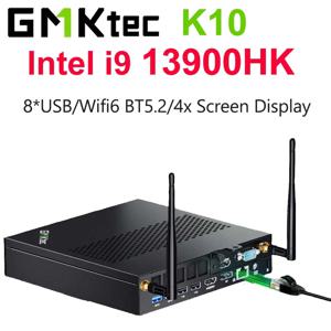 GMKtec K10 인텔 i9 13900HK 미니 PC 윈도우 11 DDR5 5600Mhz Pcie 3.0 SSD 8개 USB 포트 4개 화면 디스플레이 Wifi6 BT5.2 미니 PC 게이머용