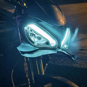 오토바이 에어로다이나믹 윙 프론트 스포일러 다운포스 프론트 스포일러 윙렛 스트리트 트리플 765RS 765 R RS 2025 2020-2024