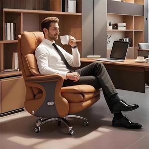 게이밍 의자 가죽 리클라이닝 편안한 장시간 사용 전동 마사지 안락의자 책상 사무실 의자 게이머 컴퓨터 인체공학적