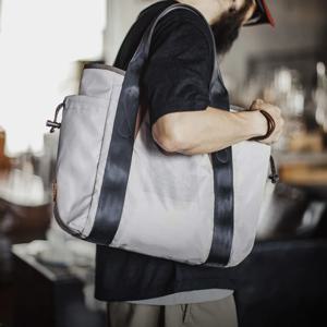 마덴 남성용 토트백 방수 대용량 노트북 숄더백 캐주얼 비즈니스 출퇴근용 핸드백 단색 일상용