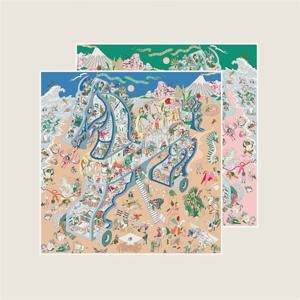 브랜드 실크 스카프 랩스 더블 프린트 트윌 실크 스카프 여성용 숄 럭셔리 디자인 히잡 패션 스퀘어 컬드 숄 90CM