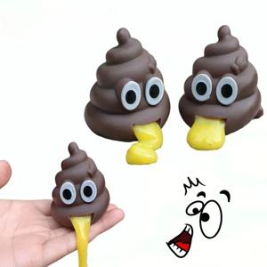 창의적인 구토 변기 장난감 군대 구토 공 스트레스 해소 재미있는 혐오스러운 끈적한 변기 가정 정원 장난감