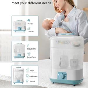 대용량 전기 젖병 살균 건조기 고온 스팀 히터 안전한 아기 수유 필수품