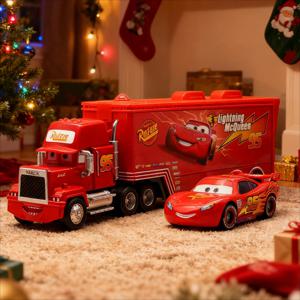 2025년 신제품 디즈니 픽사 자동차와 트럭 세트 라이트닝 맥퀸 마이크 삼촌 모델 트럭 레이싱카 새해 크리스마스 선물 소년용