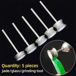 홈통 폭이 3/4/5/6/8mm인 다이아몬드 연마 헤드 5종 세트, 옥 반지 연마, 각진 및 둥근 연마 헤드, 유리 모서리 챔퍼링 도구, 다기능 연마 도구, 전문가급 연마 기계, 고품질 연마재, 파이프 벤딩 도구 세트, 전문 보석 세공사