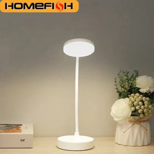 HOMEFISH 휴대용 LED 책상 램프 USB 플러그 배터리 구동 3색 무단계 조광 눈 보호등 침실 침대 옆 공부용