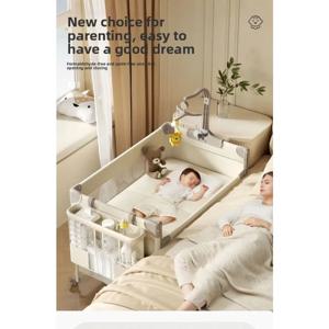 접이식 휴대용 아기 침대 겸용 바시넷 기저귀 교환대 높이 조절 신생아 침대 안전하고 현대적인 유아용 디자인