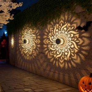 태양광 다투라 랜턴 라이트 벽등 야외 정원 파티오 산책로 장식 1개/2팩 정원 장식용 조명