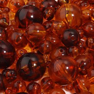 10-200개 6/8/10/12/14/20mm 호박색 아크릴 볼 비즈 DIY 참 팔찌 목걸이 액세서리용 루즈 스페이스드 라운드 비즈