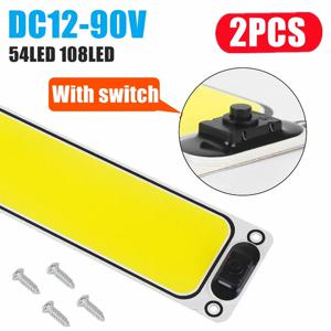 2~1PCS 스위치 칩이 있는 초고휘도 LED 광원 독서 야간 조명 12-90V 인테리어 조명 천장 조명 자동차 캠핑카 보트