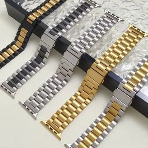 애플워치용 스테인리스 스틸 스트랩 45mm 44mm 울트라 2 49mm 42mm-40mm-41mm-46mm 메탈 워치밴드 시리즈 10 9 8 7 6 5 4 3 SE