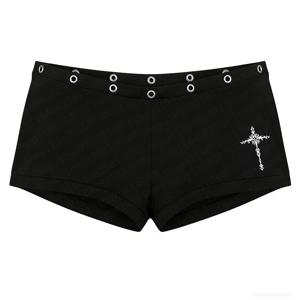 블랙 시크 패셔너블 프린트 Y2K 섹시 슬림핏 다용도 로우 웨이스트 고딕 힙합 스트리트 남녀 공용 패션 에모 펑크