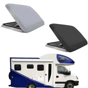 1개 600D 옥스포드 방수 루프 해치 커버 블랙/그레이 RV 스카이라이트 카라반 루프 벤트 창문 차양 보호 액세서리