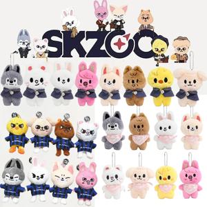 스트레이 키즈 플러시 키체인 펜던트 SKZ 도민 플러시 인형 펜던트 페이 펠릭스 카르마 SKZOO 플러시 장난감 방찬 한 어린이 선물