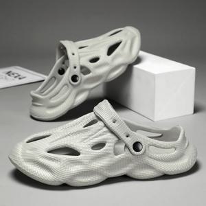 여름 남성 슬리퍼 편안한 플랫폼 야외 샌들 2025 비치 슬리퍼 플립 플롭 남성 실내 홈 슬라이드 욕실 신발