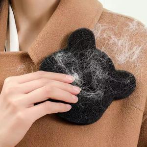 2/4PCS 애완동물 털 제거제 세트 - 세탁기 및 건조기용 재사용 가능한 끈적끈적한 스폰지, 검정색